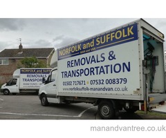 Norfolk & Suffolk man & van local and national removals & transport at realistic costs. - 2