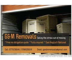 Removal Company - East Anglia & National Free no obligation quote, fully insured