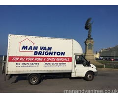 Man And Van Brighton using a large luton van with a tail lift free quote call for details