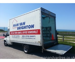 Man And Van Brighton using a large luton van with a tail lift free quote call for details - 2