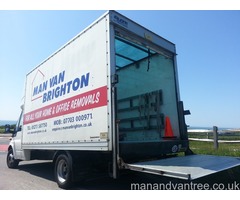 Man and van Removals Brighton using large Luton van with tail lift - 3