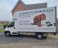 Darren's Removals Man & Van Service Full House Removals Or Single Items
